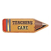 Teachers Care Pins